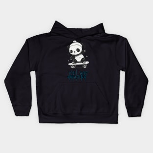 Panda Bear Motivation Kids Hoodie